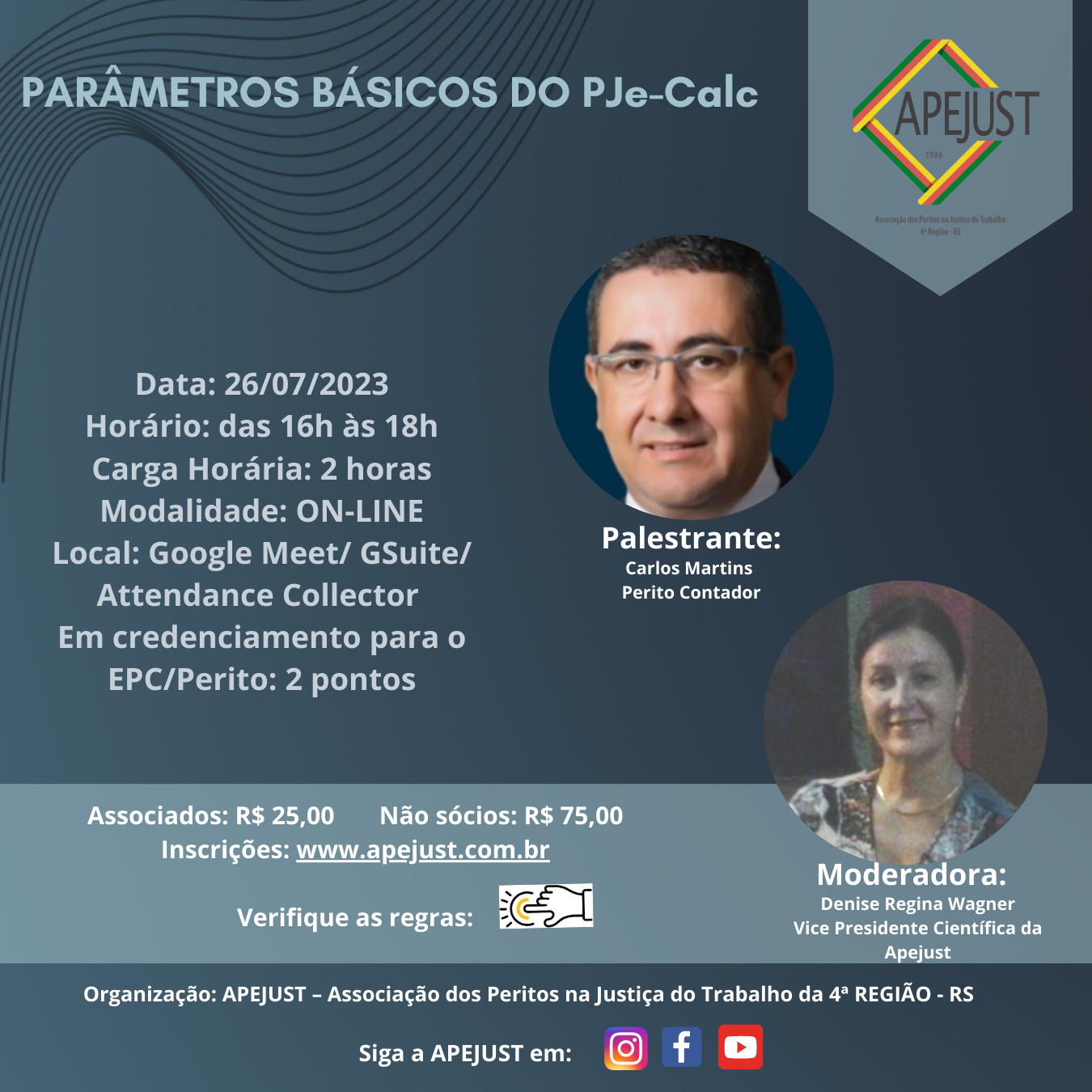 PARÂMETROS BÁSICOS DO PJe-Calc