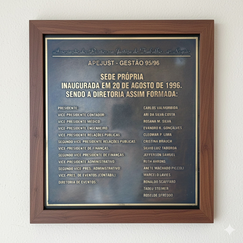 Placa de inauguração